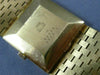 ESTATE LARGE BUCHERER 18KT YELLOW GOLD 3D CLASSIC SOLID SQUARE MENS WATCH