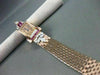 ANTIQUE 2.75CT DIAMOND & AAA RUBY 14KT WHITE & ROSE GOLD HAMILTON WATCH #22361