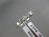 ESTATE .50CT DIAMOND 14KT WHITE GOLD 5 STONE SHARE PRONG ANNIVERSARY RING #18888