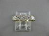 ESTATE .78CT PRINCESS DIAMOND ANNIVERSARY 14K YELLOW GOLD 3D WEDDING RING #16881