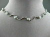 ESTATE 1.20CT DIAMOND 14KT WHITE GOLD FLOATING WAVE BY THE YARD NECKLACE #7219