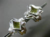 ESTATE LARGE .74CT FANCY YELLOW DIAMOND 14KT WHITE GOLD 3D X LOVE STUD EARRINGS