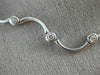 ANTIQUE .88CT DIAMOND 14KT WHITE GOLD BEZEL BY THE YARD STATION NECKLACE #15033