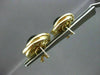 ESTATE LARGE 14KT YELLOW GOLD AAA ONYX CIRCULAR CLIP ON EARRINGS UNIQUE! #22547