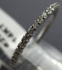 ESTATE .78CT DIAMOND 14KT WHITE GOLD 3D SHARED PRONG ETERNITY WEDDING RING 25532