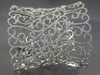 ESTATE MASSIVE 10.15CT DIAMOND 18K WHITE GOLD OPEN FILIGREE PAVE BANGLE BRACELET
