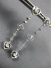.36CT DIAMOND 14KT WHITE GOLD TRIPLE HEART BY THE YARD FILIGREE HANGING EARRINGS