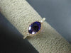 ESTATE 1.28CT DIAMOND & AAA AMETHYST 14KT ROSE GOLD SEMI ETERNITY FILIGREE RING