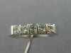 ESTATE .45CT DIAMOND 14KT WHITE GOLD 3D SPLIT CHANNEL ANNIVERSARY RING #14577