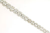 7.0CT DIAMOND 14KT WHITE GOLD 3D ROUND OVAL GRADUATING ETERNITY TENNIS BRACELET