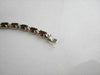 ESTATE WIDE 16CTW GARNET 14KT WHITE GOLD BRACELET 6mm SIMPLE & BEAUTIFUL!!!!!!!!