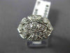 ANTIQUE WIDE .90CT OLD MINE DIAMOND PLATINUM MARQUISE SHAPE FILIGREE RING #21593
