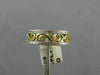 ESTATE WIDE PLATINUM & 18KT YELLOW GOLD 3D OPEN FILIGREE ANNIVERSARY RING #26410