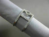 ESTATE WIDE .71CT DIAMOND 18KT WHITE GOLD 3D OPEN FLOWER FUN DOUBLE LOVE RING