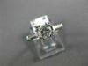 ANTIQUE .93CT OLD MINE DIAMOND PLATINUM SOLITAIRE FISHTAIL ENGAGEMENT RING #9770