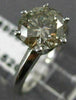ESTATE 2.52CT ROUND DIAMOND PLATINUM 3D CLASSIC SOLITAIRE ENGAGEMENT RING #20219