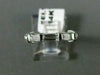 ANTIQUE .35CT DIAMOND 14KT WHITE GOLD 3 STONE BAGUETTE ANNIVERSARY RING #ELV19