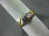 ESTATE .40CT PRINCESS CUT DIAMOND 14KT YELLOW & WHITE GOLD ENGAGEMENT RING #1104