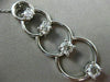 ESTATE LARGE 1.07CT DIAMOND 14K WHITE GOLD 4 STONE CIRCLE JOURNEY PENDANT #17799