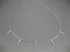 ESTATE .15CT DIAMOND 14KT WHITE GOLD 3D CLASSIC BY THE YARD SPIKY FUN NECKLACE