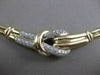 ESTATE 1.50CTW DIAMOND 14K WHITE YELLOW GOLD FANCY NECKLACE 19.75" FG VVS #21540