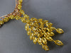 LARGE 27.42CT MULTI COLOR DIAMOND 18KT TRI COLOR GOLD MULTI LEAF TENNIS NECKLACE