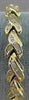 ANTIQUE 1.75CT DIAMOND 14K YELLOW GOLD TWIST BRACELET 6MM WIDE 7.50" INCH #18694