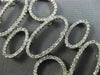 ESTATE WIDE & LONG 6.0CT DIAMOND 14K WHITE GOLD 3D OVAL CIRCULAR TENNIS BRACELET