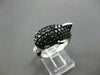 ESTATE WIDE 2.04CT BLACK & WHITE DIAMOND 14K WHITE GOLD DOLPHIN FUN RING AMAZING