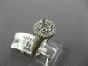 ESTATE .78CT DIAMOND ROUND 14KT WHITE GOLD 3D HALO SEMI MOUNT ENGAGMENT RING