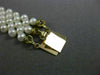 ESTATE WIDE & LONG AAA SOUTH SEA PEARL 14K YELLOW GOLD MULTI ROW BRACELET #26195
