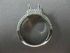 ESTATE WIDE 1.67CT DIAMOND 14KT WHITE GOLD HALO SEMI MOUNT ENGAGEMENT RING #2874