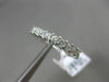 ESTATE .50CT PRINCESS DIAMOND 14K WHITE GOLD 3D 9 STONE WEDDING ANNIVERSARY RING