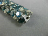 ESTATE EXTRA LARGE 56.98CT WHITE & BLUE DIAMOND 18KT WHITE GOLD TENNIS BRACELET