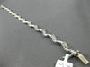 ESTATE 1.20CT DIAMOND 14KT WHITE GOLD 3D BY THE YARD WAVE PAVE TENNIS BRACELET