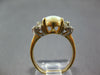 ESTATE 1.67CT DIAMOND & AAA OPAL 14KT 2 TONE GOLD CLASSIC OVAL & ROUND FUN RING