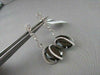 ESTATE OVAL 13.75CT AAA SMOKEY TOPAZ & DIAMOND 18KT W HITE GOLD DROP EARRINGS!!!
