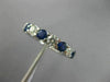 2.81CT DIAMOND & AAA SAPPHIRE 14K WHITE GOLD ETERNITY WEDDING ANNIVERSARY RING