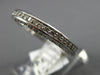 ANTIQUE 1.2CT ROUND DIAMOND 14K WHITE GOLD CLASSIC FILIGREE ETERNITY RING #17735