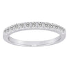 .50CT DIAMOND PLATINUM WHITE GOLD ROUND SEMI ETERNITY WEDDING ANNIVERSARY RING