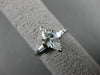 ESTATE WIDE .95CT DIAMOND MARQUISE 14K WHITE GOLD 3 STONE ENGAGEMENT RING #22182