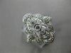 ESTATE WIDE .52CT DIAMOND 14KT WHITE GOLD 3D FILIGREE ETOILE MILGRAIN RING F/G