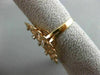 ESTATE LARGE .20CT DIAMOND 18KT ROSE GOLD 3D OPEN FLOWER FILIGREE ETOILE RING
