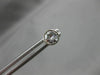 ANTIQUE .63CT ROUND DIAMOND 14KT WHITE GOLD 3D CLASSIC BEZEL STUD EARRINGS #7837