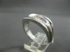 ESTATE WIDE .25CT DIAMOND 7 STONE 14KT WHITE GOLD MENS ANNIVERSARY RING #16135