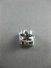 ESTATE LARGE 3.43CT AAA YELLOW SAPPHIRE 18KT WHITE GOLD SQUARE STUD EARRINGS