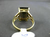 ESTATE LARGE 6.02CT DIAMOND SMOKY TOPAZ 14K YELLOW GOLD 3 STONE ENGAGEMENT RING