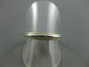 ESTATE PLATINUM & 18KT YELLOW GOLD3D PLAIN MILGRAIN WEDDING BAND RING 3MM #21863