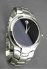 MOVADO PORTICO STAINLESS STEEL BLACK FACE SWISS MOVEMENT MENS WATCH #23418