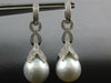 .77CT DIAMOND & AAA SOUTH SEA PEARL 18KT WHITE GOLD MULTI LEAF HANGING EARRINGS